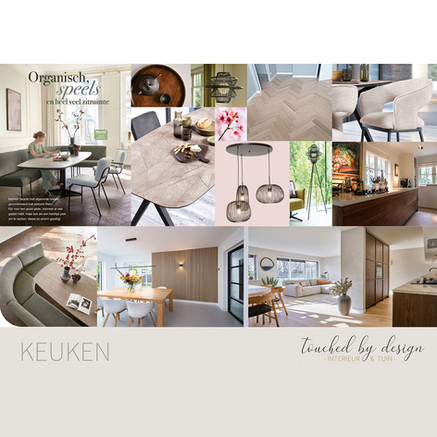 MOODBOARD / project RIJEN / deel 1 "De keuken" 🤩

Met een keuken in de lengte komt er ruimte voor een eettafel en openslaande deuren de royale tuin in. Door gebruik te maken van een hoek-eetbank werkt het niet alleen ruimtebesparend maar is het ook gezellig tafelen met het hele gezin! De lichte houten vloer gecombineerd met donkere keuken maakt het speels en spannend. Dit alles is gebaseerd op de Japandi woonstijl.

💛🤎